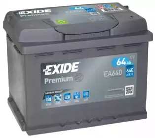 EA640 EXIDE Стартерная аккумуляторная батарея EA640 EXIDE Стартерная аккумуляторная батарея
